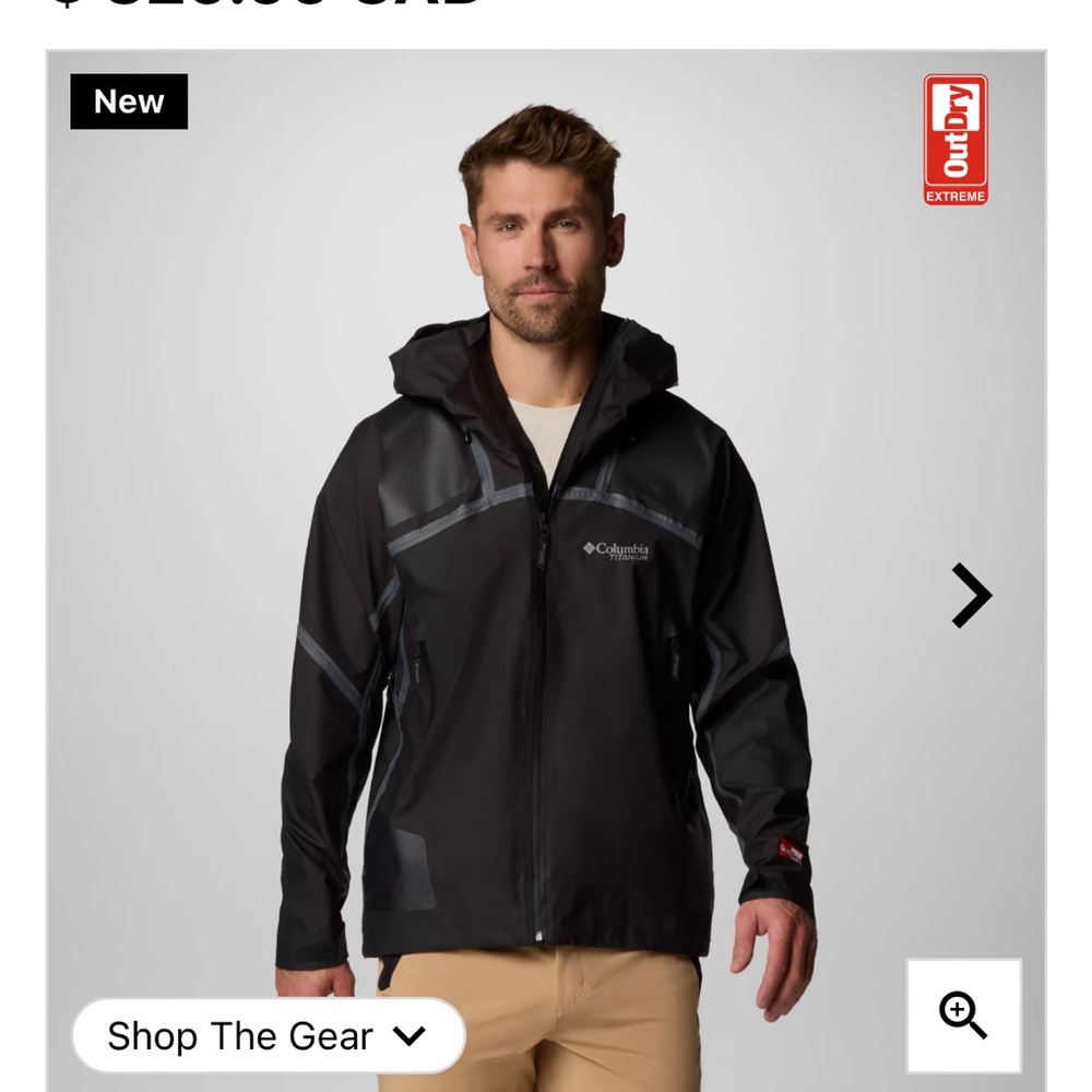 Columbia whistler peak shell jacket black